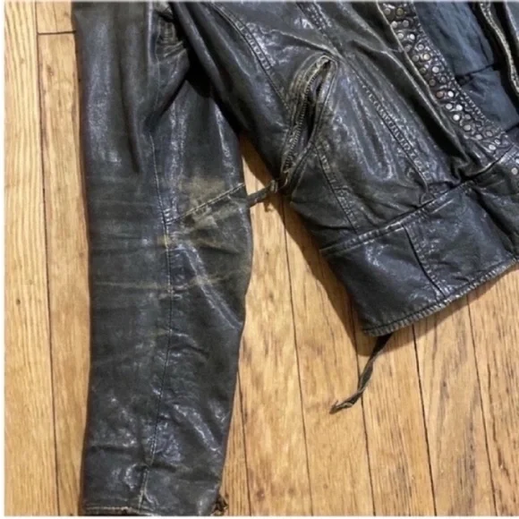 All saints leather jacket - Picture 5 of 12